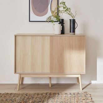 Sweeek Aparador escandinavo efecto madera, 115cm, natural