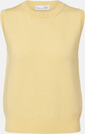 Oscar De La Renta Virgin wool sweater vest