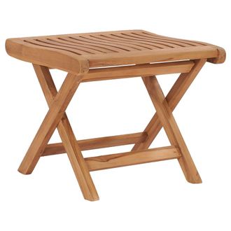 vidaXL Reposapi&eacute;s Plegable Madera Maciza De Teca 46,5x49x41,5 Cm Vidaxl