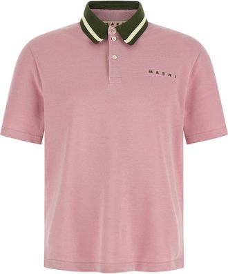 Marni Piqu&eacute; Cotton Polo Shirt