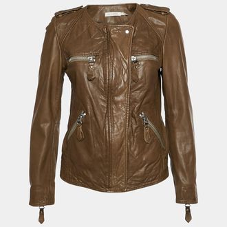Isabel Marant Etoile Brown Leather Kady Jacket