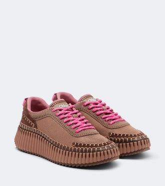 Chlo&eacute; Chlo&eacute; Zapatillas con plataforma Nama con piel