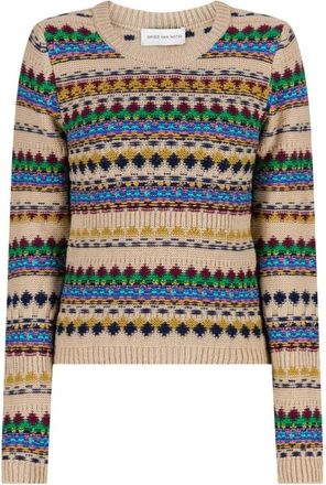 Dries Van Noten Tedd Trui - Dames - Truien - Veelkleurig - Maat: M Wol