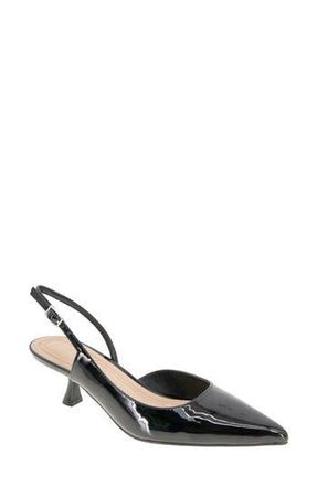 BCBGeneration Kittie Slingback Kitten Heel Pump in Black Patent at Nordstrom Rack, Size 6.5