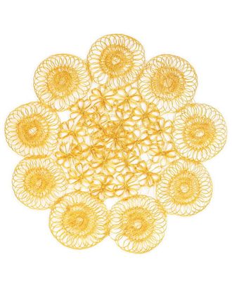 Tiramisu Golden Orbit Metal Placemat