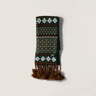 Miu Miu Wool and cashmere scarf