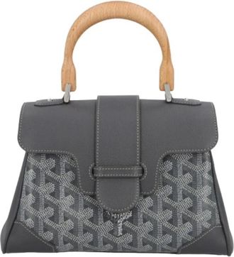 Goyard Pre-owned Saigon Souple Mini - Dames - Vintage Handtas - Grijs - ONE Size - Leer - Vintage