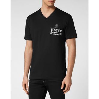 Philipp Plein T-Shirt V-Neck Men in Black at Nordstrom, Size Xxx-Large