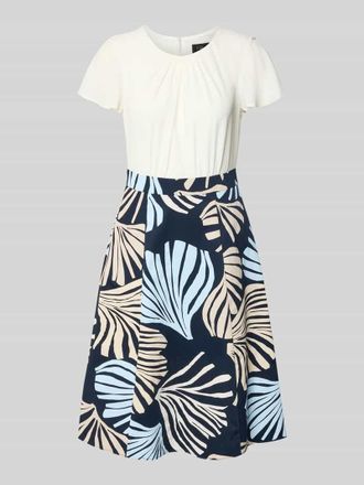 s.Oliver Black Label Tailliertes Freizeitkleid mit Taillenband in Marine, Gr&ouml;&szlig;e 42