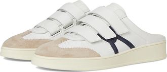 Veronica Beard Reagan Mule Womens Shoes Lily White/Eclipse Navy Suede : 11 M, Leather