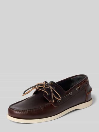 HUGO BOSS Loafer aus echtem Leder Modell DARCY_BOAT_IT in Dunkelbraun, Gr&ouml;&szlig;e 40