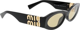 Miu Miu Stijlvolle zonnebril voor mode-liefhebbers - unisex - Zonnebrillen - Zwart - ONE Size - Accessoires