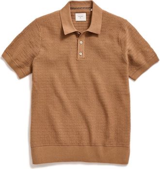 Billy Reid Lachlan Links Polo in British Khaki at Nordstrom, Size Xx-Large