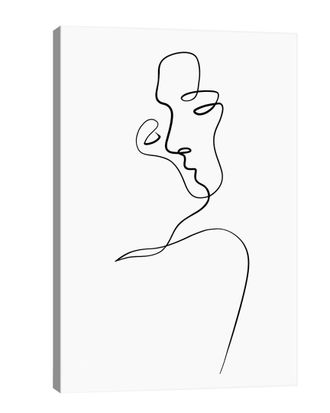 iCanvas Icanvas Aligned At The Lips Wall Art By Dane Khy