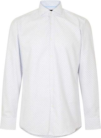 HUGO BOSS Heren Oxford Slim Overhemd (Wit)