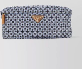 Prada geometric print rectangular belt bag