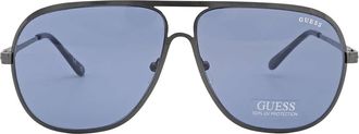 Guess Blue Pilot Unisex Sunglasses GF0208 08V 60