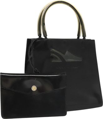 Ferragamo Wanda Tote Patent Leather Patent_Leather Tote Bag Bag (Pre-Owned)