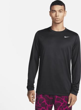 Nike Mens Dri-FIT Legend Long-Sleeve Fitness Top in Black | DX0993-010