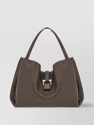 Ferragamo large leather shoulder bag