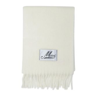 Marni Winter Scarves, female, White, ONE SIZE, White Scarves for Women Aw25