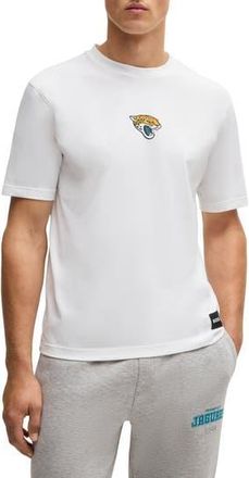 BOSS x NFL Stretch Cotton Graphic T-Shirt in Jacksonville Jaguars - White at Nordstrom Rack, Size Xxx-Large