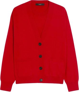 Max Mara Truien & Vesten, Dames, Rood, M, Wol, Decano Truien Set