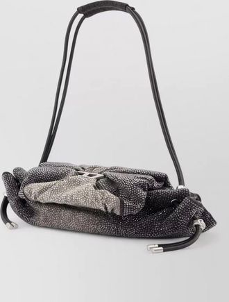 Diesel scrunch-d small cotton clutch bag