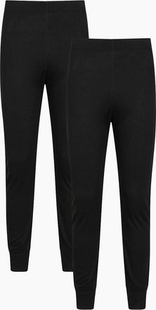 Mountain Warehouse Mens Mountain Warehouse Mens Talus Base Layer Bottoms (Pack of 2) - Black - Size: 32/30/31