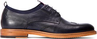 Kazar Heren marineblauwe Derby schoenen - Heren - Veterschoenen - Blauw - 46 EU - Leer - Schoenen