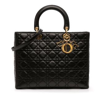 Dior Pre-owned Dior Large Lambskin Cannage Lady Ladies H9ZZ9X1945IMZX7F