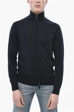 Paolo Pecora Virgin Wool Sweater With Zip Closure size M