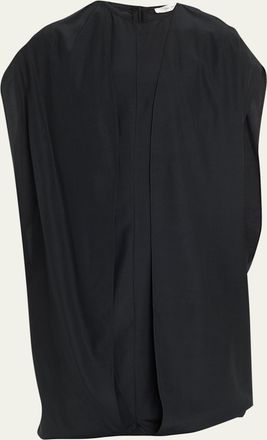 The Row Pebble Silk-Wool Top