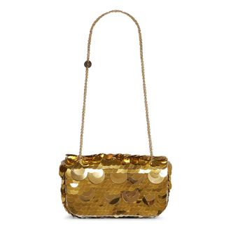 Paco Rabanne Bolso Baguette Peque&ntilde;o Sparkle - Bags - Mujer - Amarillo - ONE SIZE