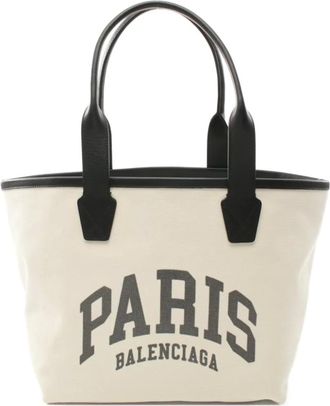 Balenciaga Borsa tote Cities Paris anni 2010 - Bianco