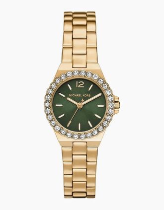 Michael Kors Womens Michael Kors MK7395 Lennox Green Dial Ladies Watch