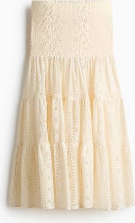 H&M Volantjupe aus Spitze - White