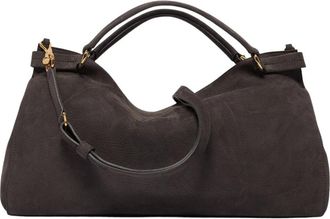 Orciani Virgo Nabucco Midi - Dames - Handtassen - Grijs - ONE Size - Leer - Tassen