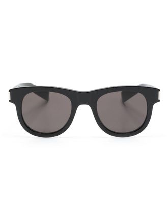 Saint Laurent Eyewear SL 571 zonnebril met rond montuur - Zwart