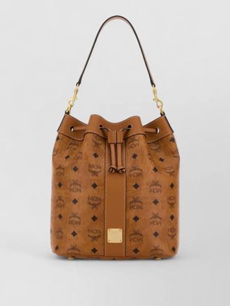 MCM canvas dessau bucket shoulder bag top handle