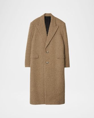 Burberry Mens Alpaca Wool Oversized Overcoat