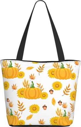AOOEDM Thanksgiving Pumpkin Sunflower Ladies Shopping Bag 13x11x7in.The Perfect ValentineS Day Gift.It Is The Best ValentineS Day Gift For Mom, Daughter, Wif