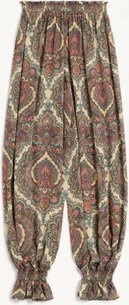 Valentino Pantaloni In Georgette Stampa Cachemire Voyage Imaginaire Donna BETULLA/MULTICOLOR 38