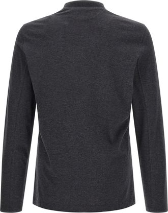 Brunello Cucinelli Cotton Jersey Long-Sleeve T-Shirt - Gray