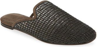 Brunello Cucinelli Monili Grid Mesh Mule in Black at Nordstrom, Size 10.5Us