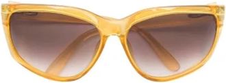 Dior Pre-owned Acetate sunglasses - Dames - Vintage Accessoires - Geel - ONE Size - Vintage