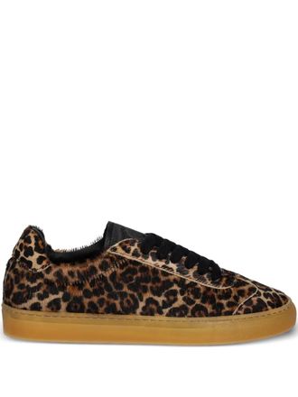 Copenhagen animal-print lace-up sneakers - Bruin