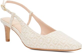 Dune London Womens Ladies Dancing - Slingback Court Shoes - Nude Fabric - Size UK 6
