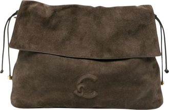 Coccinelle Schoudertas met trekkoordsluiting - Dames - Tassen - Bruin - Maat: ONE Size Leer