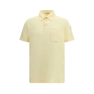 Moncler Polo Bicolor de Algod&oacute;n - Tops - Hombre - Amarillo - S